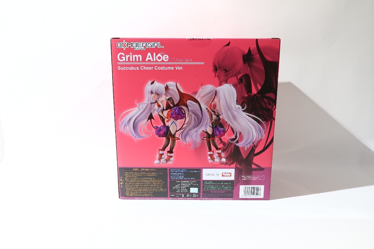 AMAKUNI 1/7 ボンバーガール クイズマジックアカデミー グリム・アロエ Succubus Cheer Cos Ver. 塗装済み完成品フィギュア【未開封】の画像2