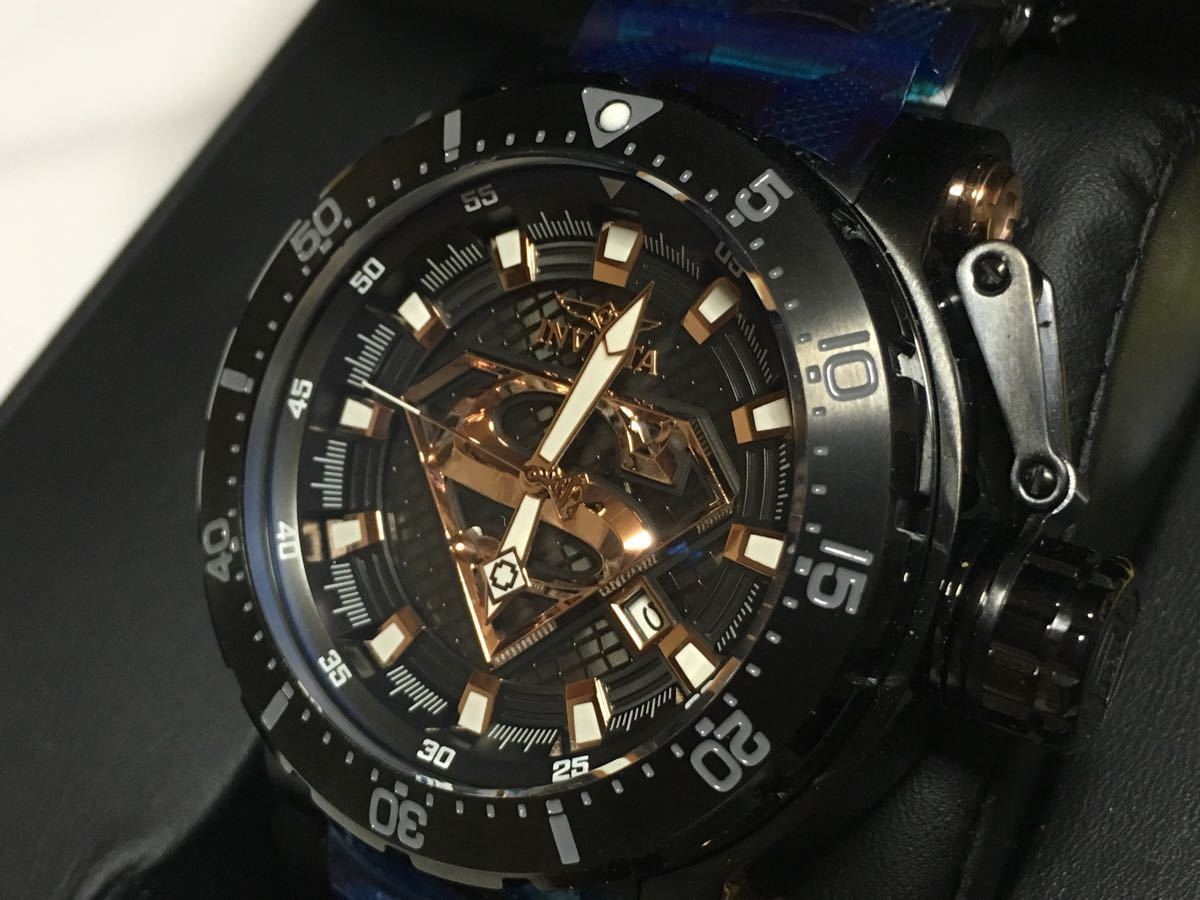 ラスト1個! INVICTA インビクタ スーパーマン 自動巻 ブラック 限定品