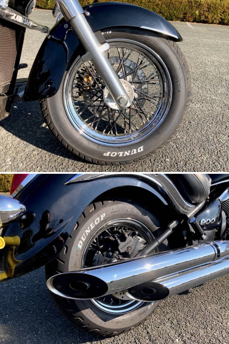 1週間後に値下げ! Kawasaki バルカン900クラシック 低走行 転倒無し ノーマル車 /シャドウ/ドラッグスター/ビラーゴ/イントルーダー/熊本_画像7