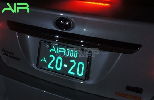【当社在庫有り(当日・翌営業日出荷可能)】 AIR LED 字光式 ナンバープレート 2枚セット トヨタ サイ 送料無料 3年保証_画像3