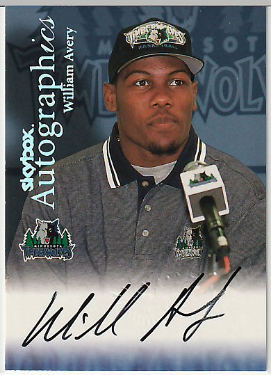 99-00 Skybox Autographics【William Avery】Timberwolves RookieAuto_画像1