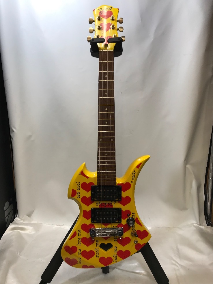 u49343 Burny YH-JR. X JAPAN hide Model Mini Guitar