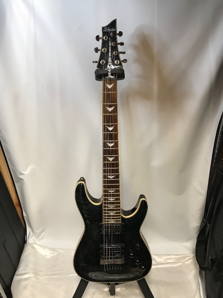 u48660 Schecter [AD-OM7-EXT] 7弦ギター 動作ok - 楽器、器材