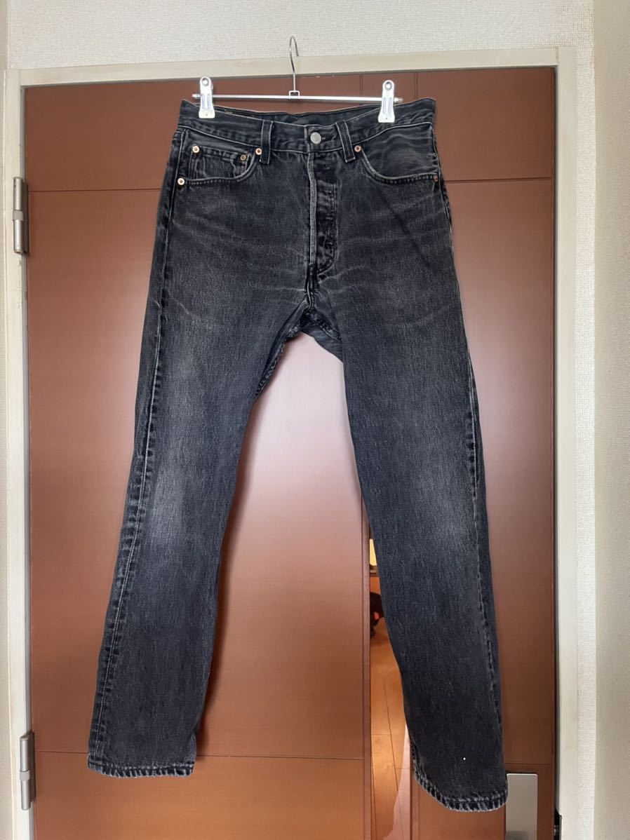 ほぼデッド 90s Levi´s 505 後染め ブラック usa製 501-