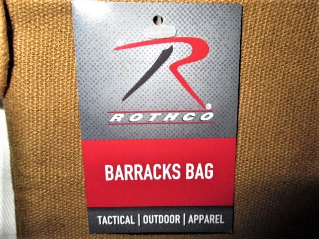 ★新品 ROTHCO ロスコ 2671 米軍タイプ CANVAS BARRACKS BAG バラックスバッグ 24×32インチ コヨーテ ランドリーバッグ 巾着 ミリタリー★_画像6