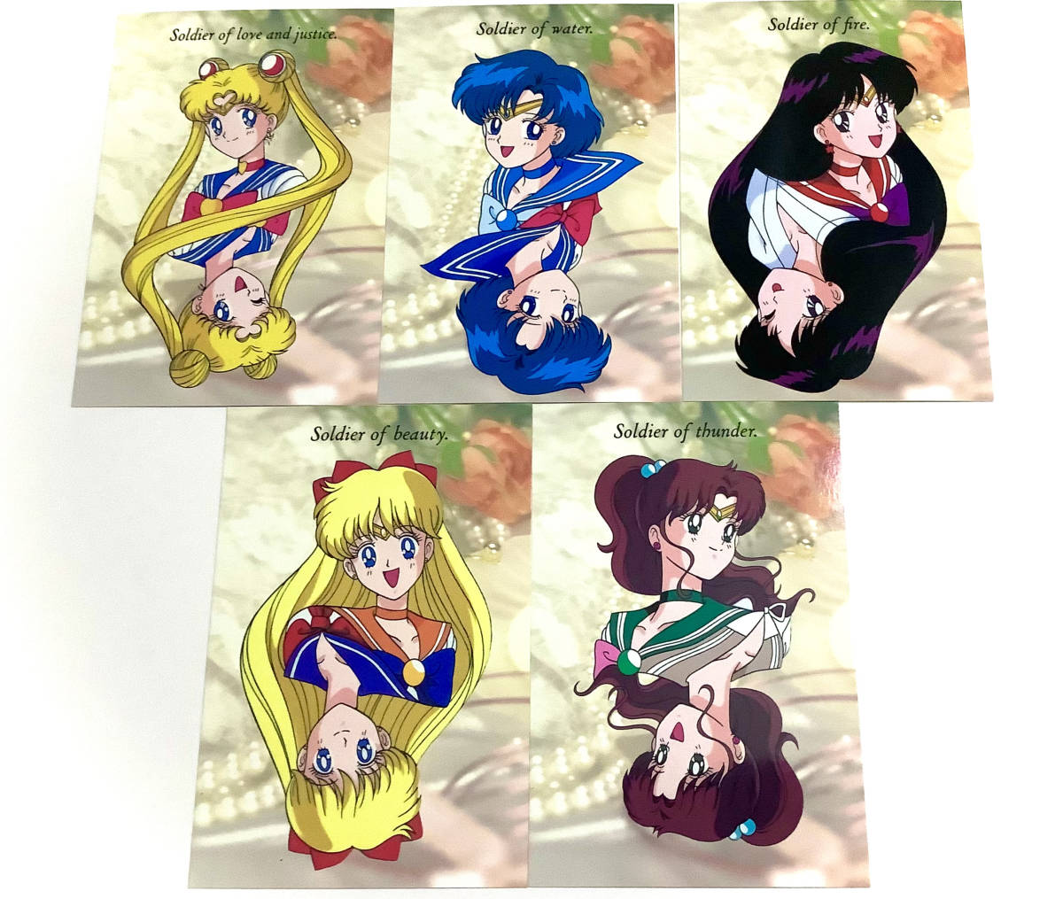  immediately buy possible * Sailor Moon S* that time thing * Bandai * Cara my do*5 pieces set * inside part * moon * Mercury *ma-z* venus *jupita-