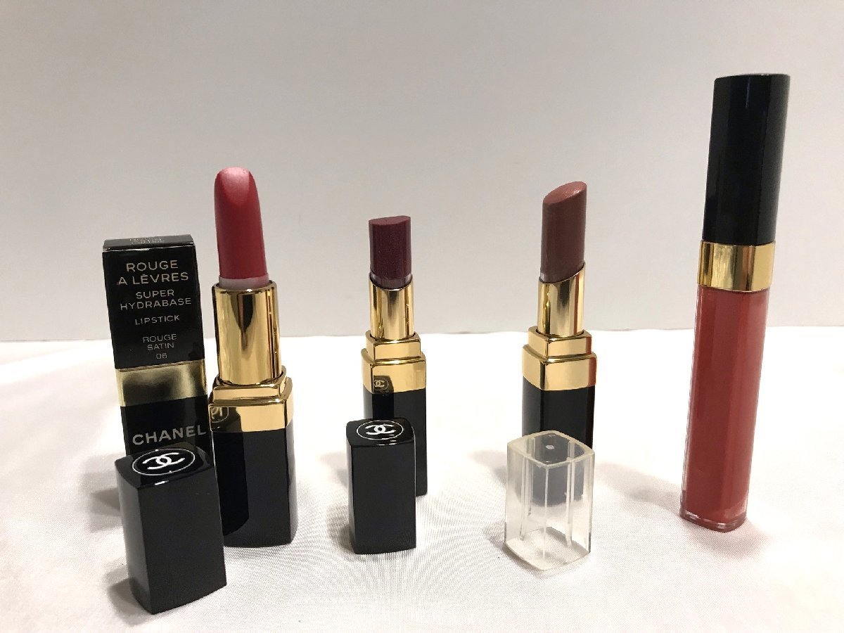 □【YS-1】 シャネル CHANEL 口紅 4点セット まとめ □ ルージュココ