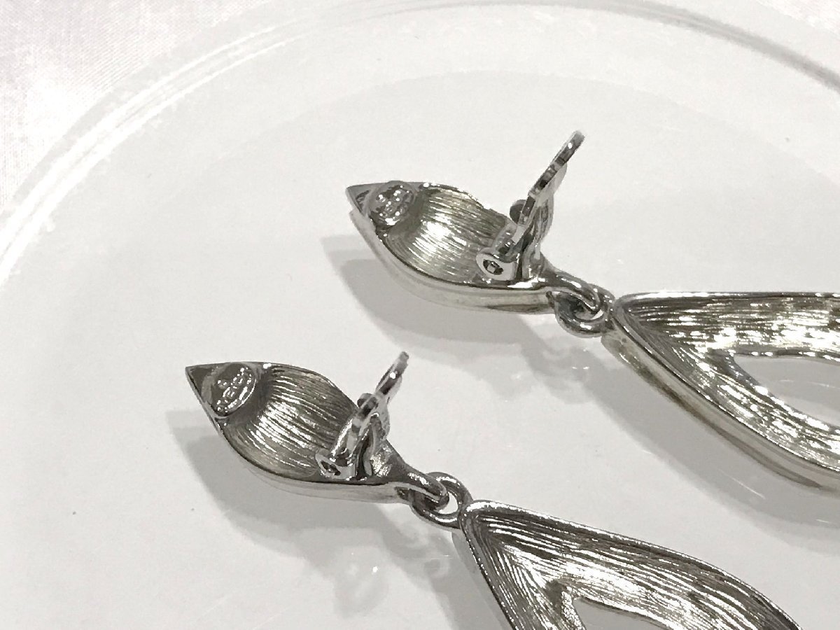 #[YS-1] Givenchy GIVENCHY # серьги # серебряный цвет оттенок серебра общая длина 6.5cm ширина максимальный 1.7cm [ включение в покупку возможность товар ]#D