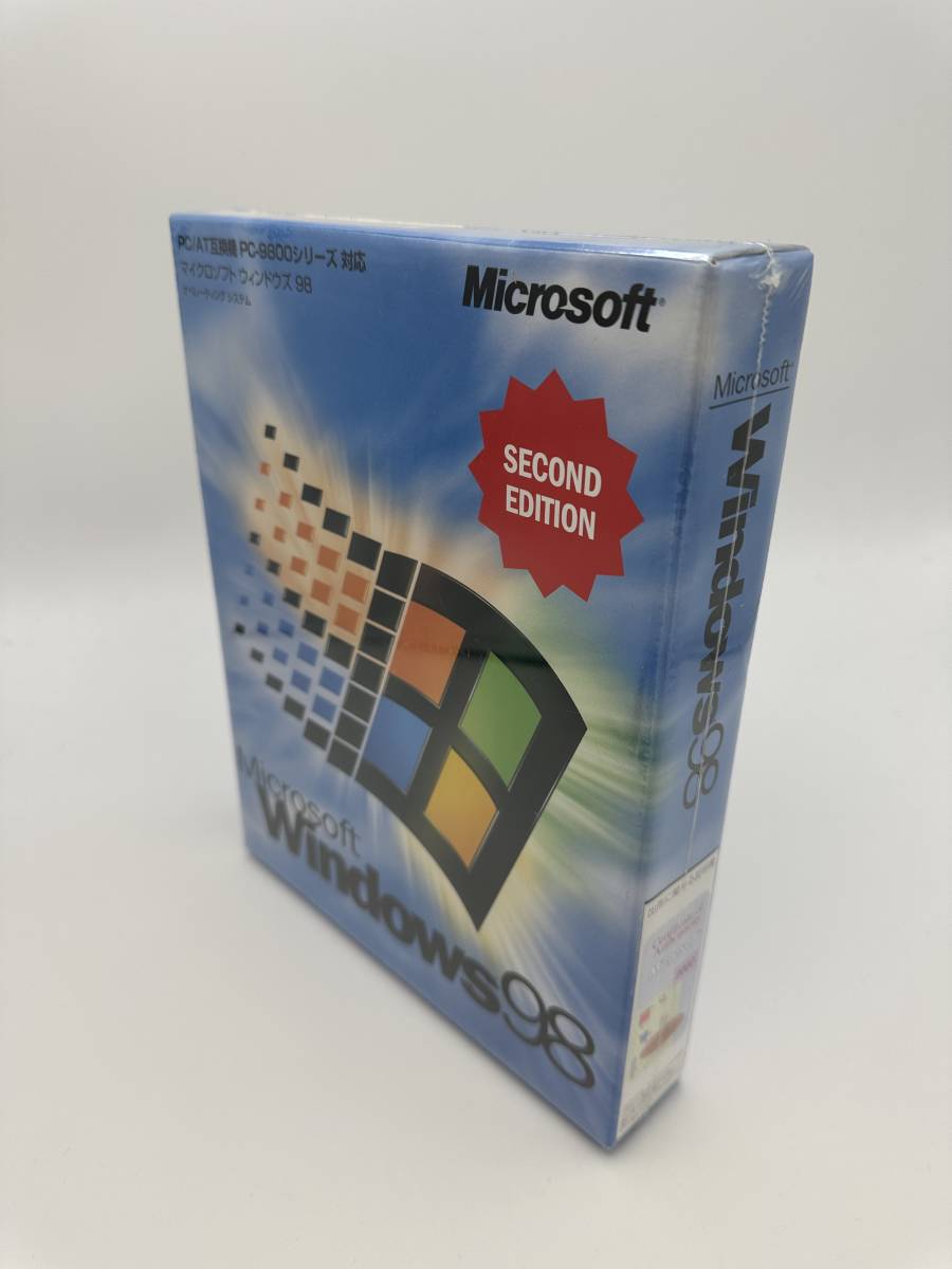 新品未開封品 Microsoft Windows98 SE 製品版 PC/AT互換機、PC9800