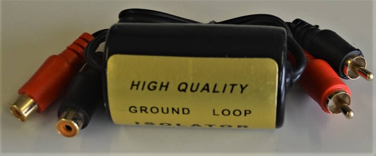  free shipping / audio . monitor. RCA. sound line. noise removal * Grand loop I so letter 