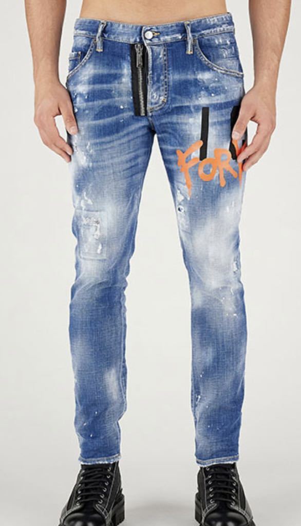 DSQUARED2 ディースクエアード S79LA0040 48サイズ Skater Jean 新品