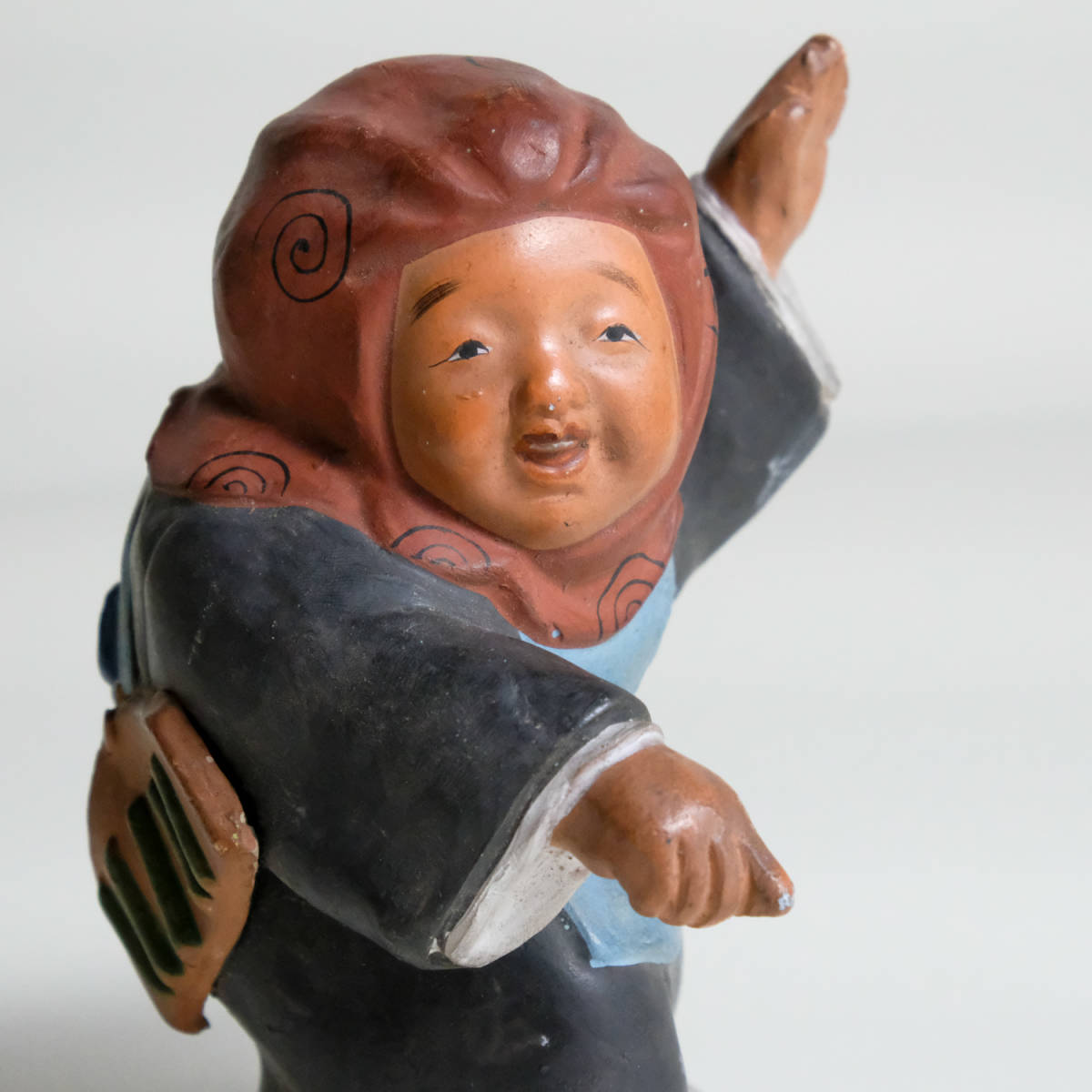 陶器人形 置物 土人形 オブジェ 飾り 民芸 古道具 _画像10