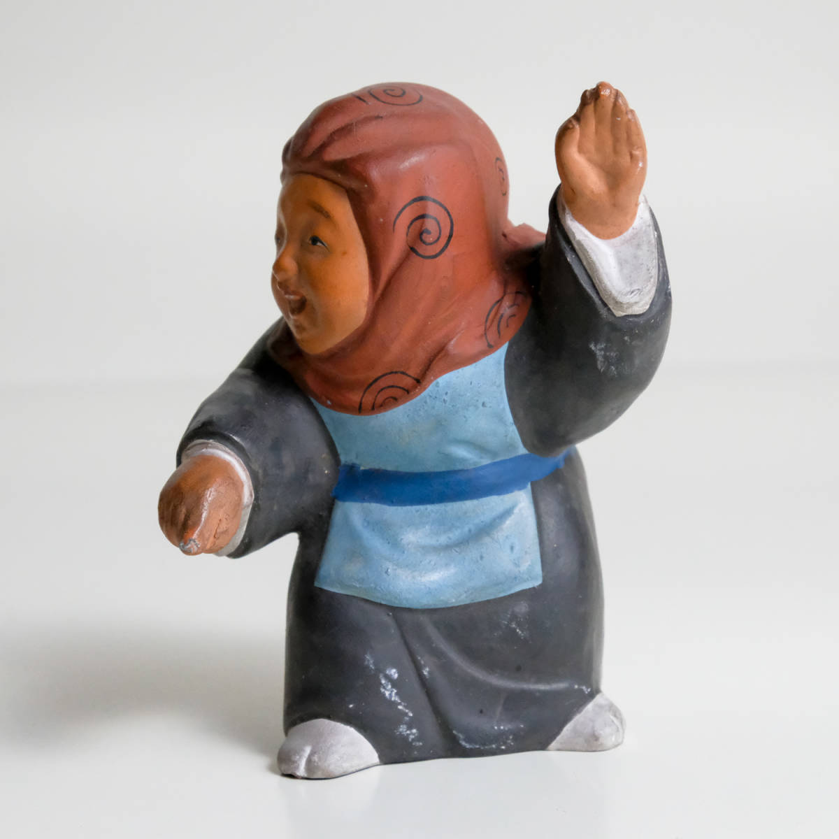 陶器人形 置物 土人形 オブジェ 飾り 民芸 古道具 _画像3