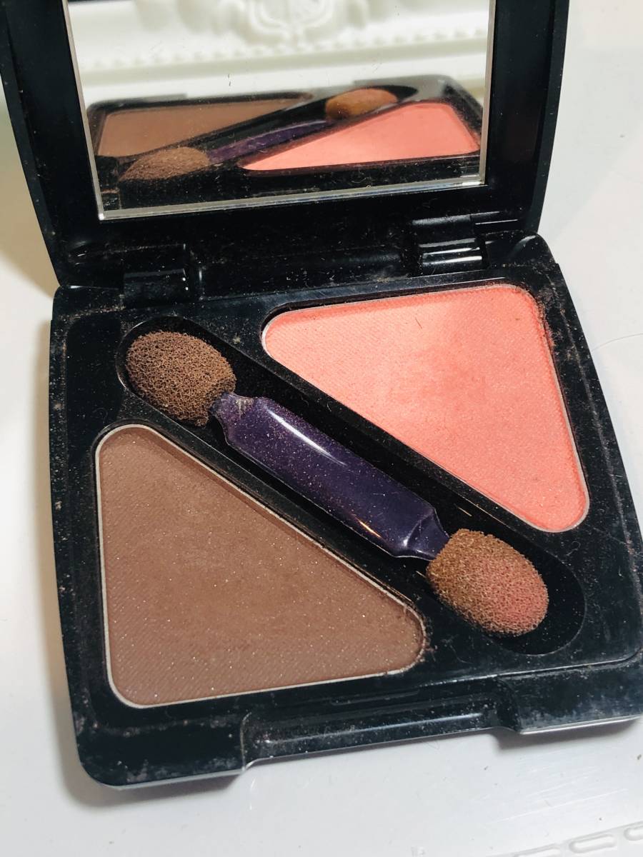  repeated use & case use MARY QUANT Mary Quant eyeshadow 2 color set pink & Brown 