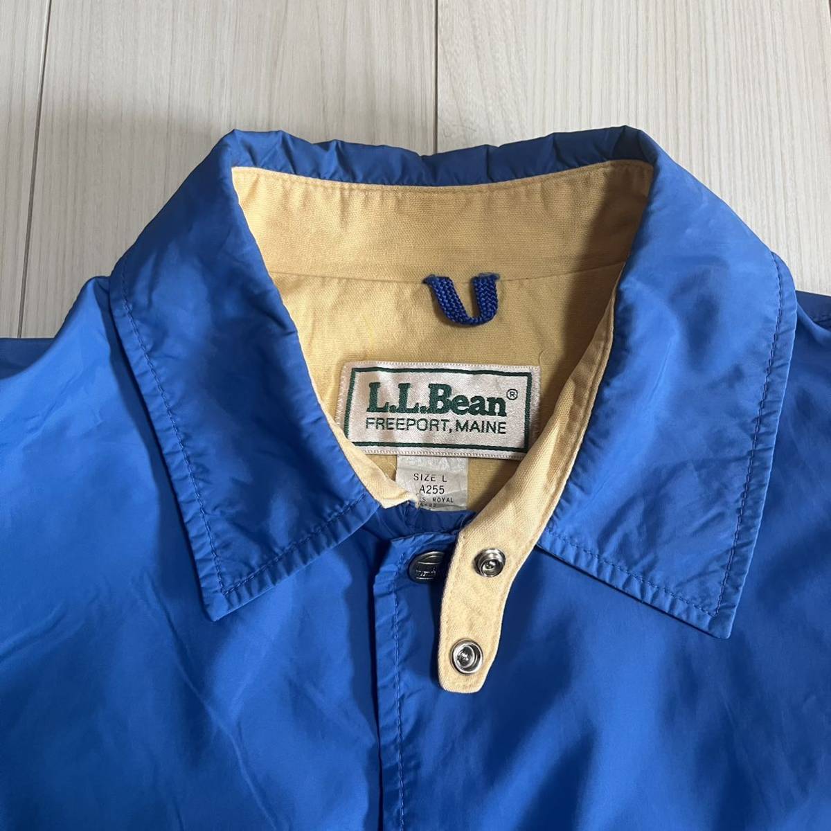 超レア 90s USA製 L.L.bean コーチジャケット ネイビー 今週-