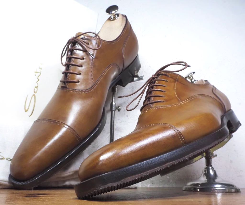 高級感 Santoni/サントーニ 【試し履きのみ/未使用】ITALY製