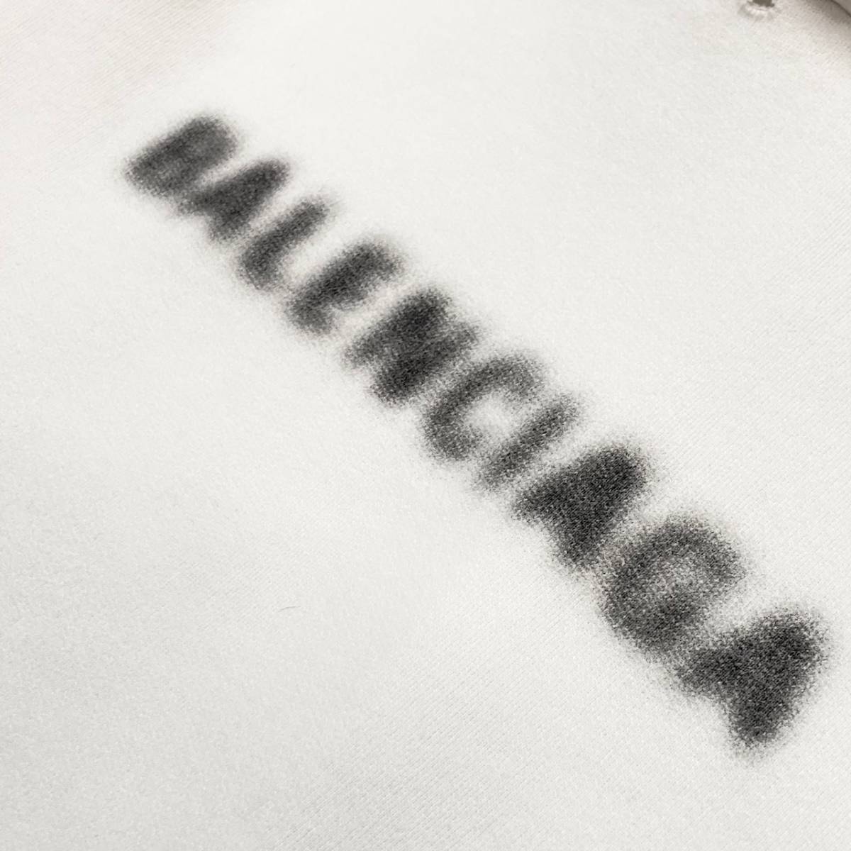 正規品 21AW 定価13万 BALENCIAGA ダメージ加工ピクセルロゴ 正規品 21AW 定価13万 BALENCIAGA ダメージ加工ピクセルロゴ
