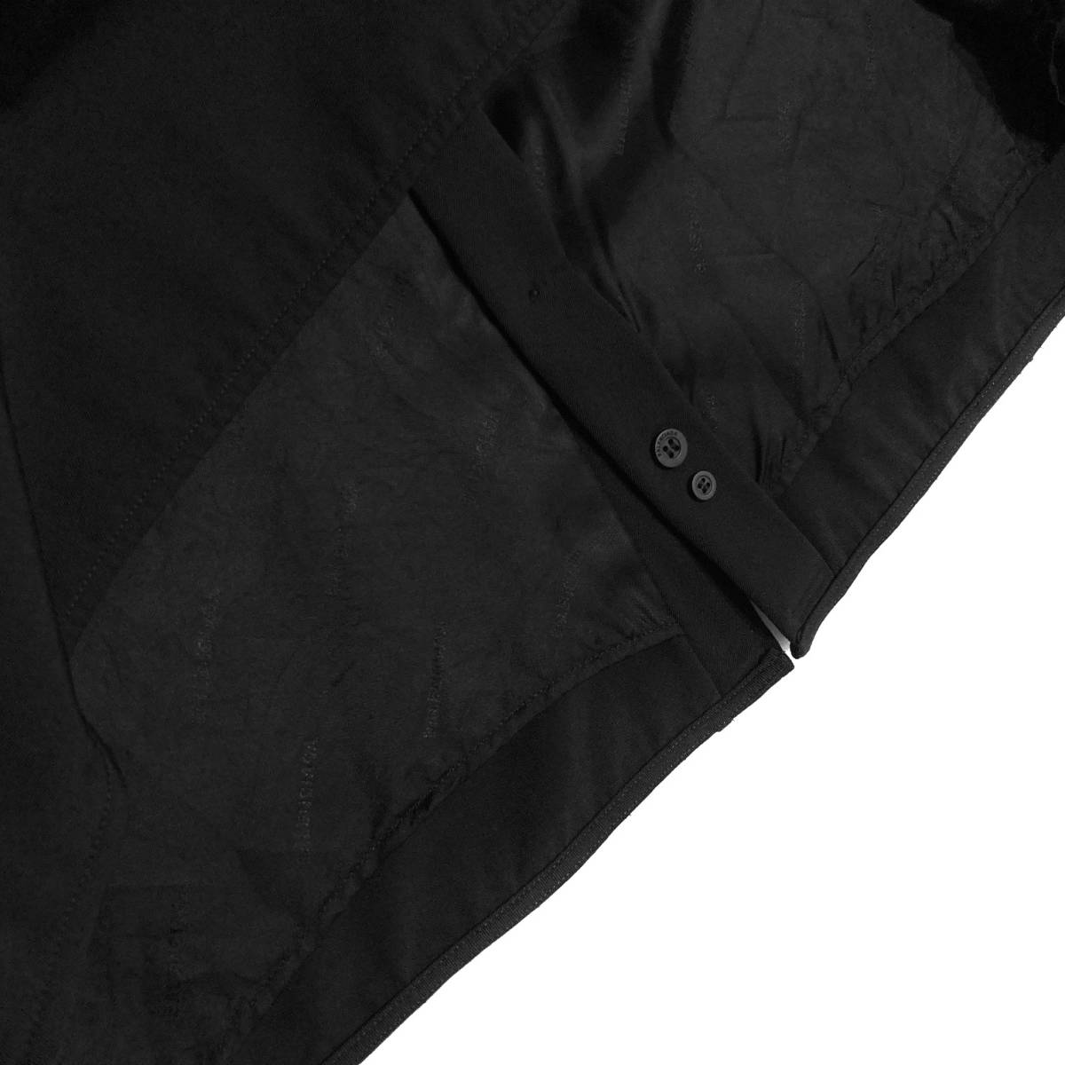 21/22AW 定価21万 BALENCIAGA over size wool Shirts 38 黒 正規 21/22AW 定価21万 BALENCIAGA over size wool Shirts 38 黒 正規