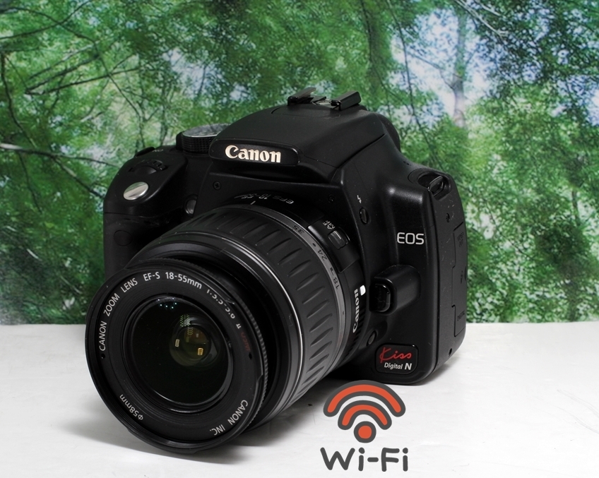 ☆wi-fi SD付☆超美品♪Canon Kiss N☆初心者向☆バッテリー.充電器