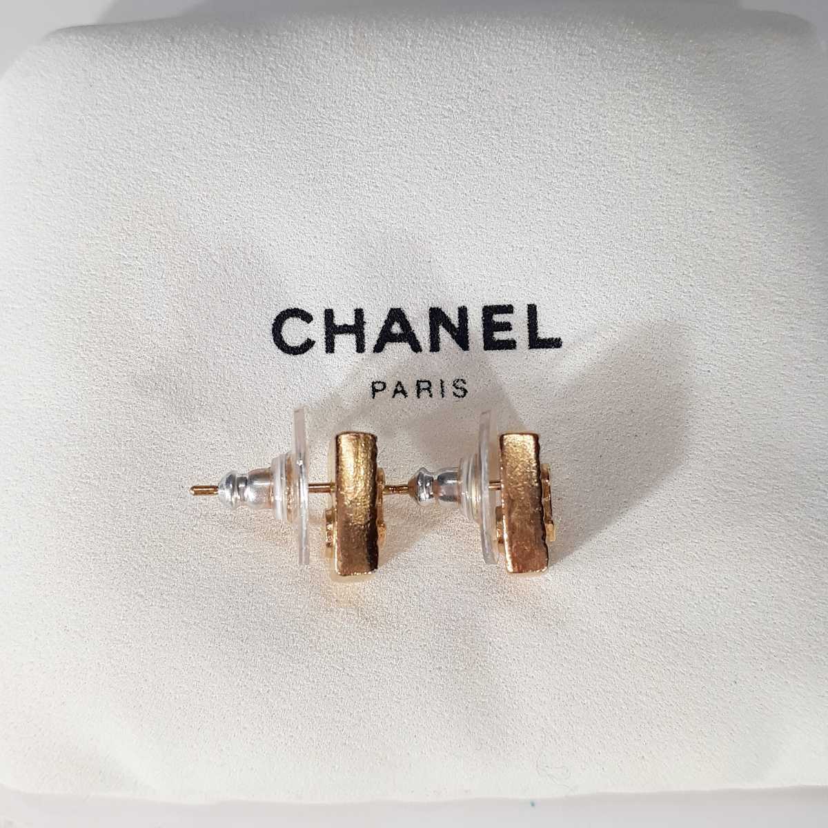 【1円～】CHANEL　シャネル ピアス　ココマーク　ゴールド　03P スクエア　アクセサリー _画像4