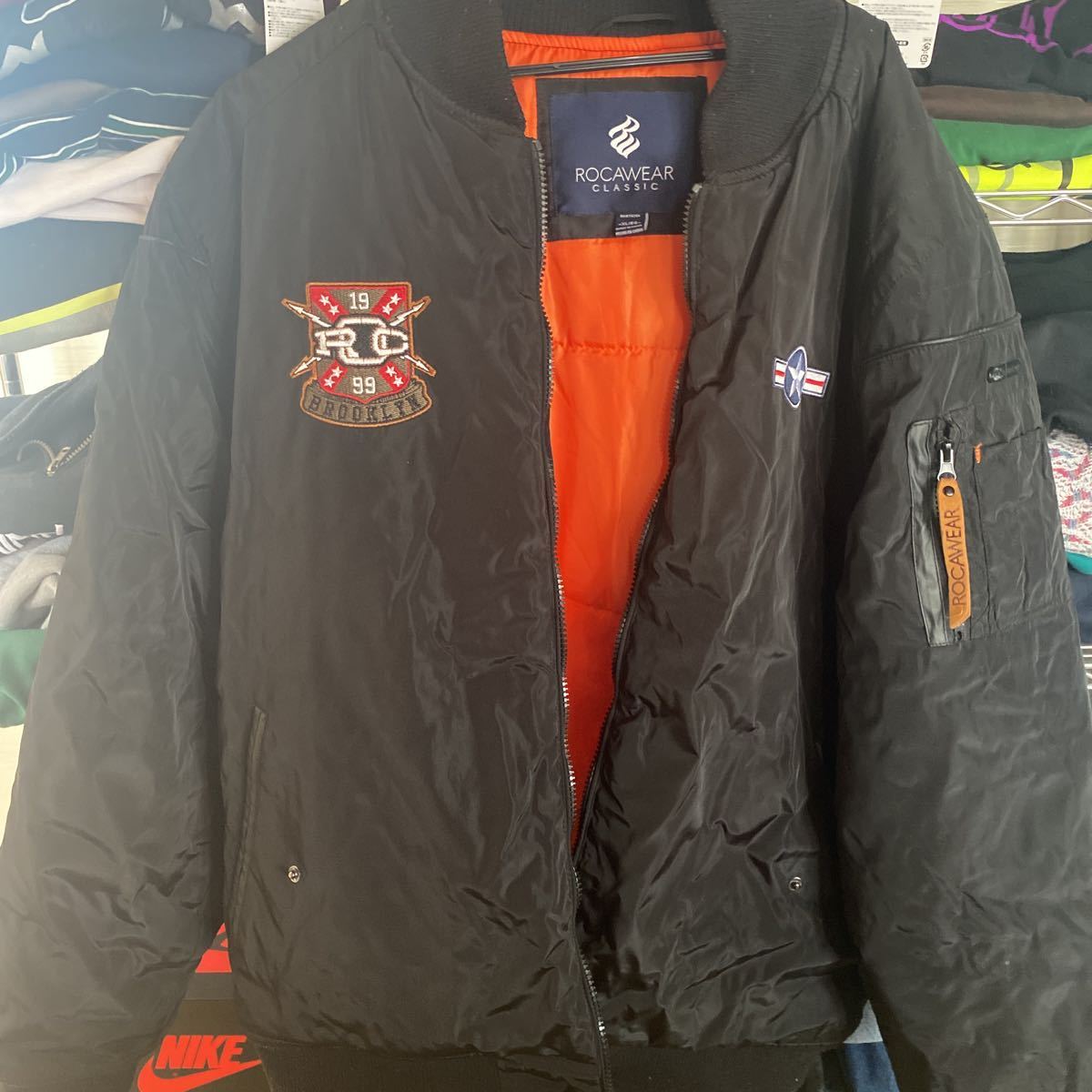 激安通販販売 Rocawear. キルティングウールブルゾン ma-1 kids-nurie.com