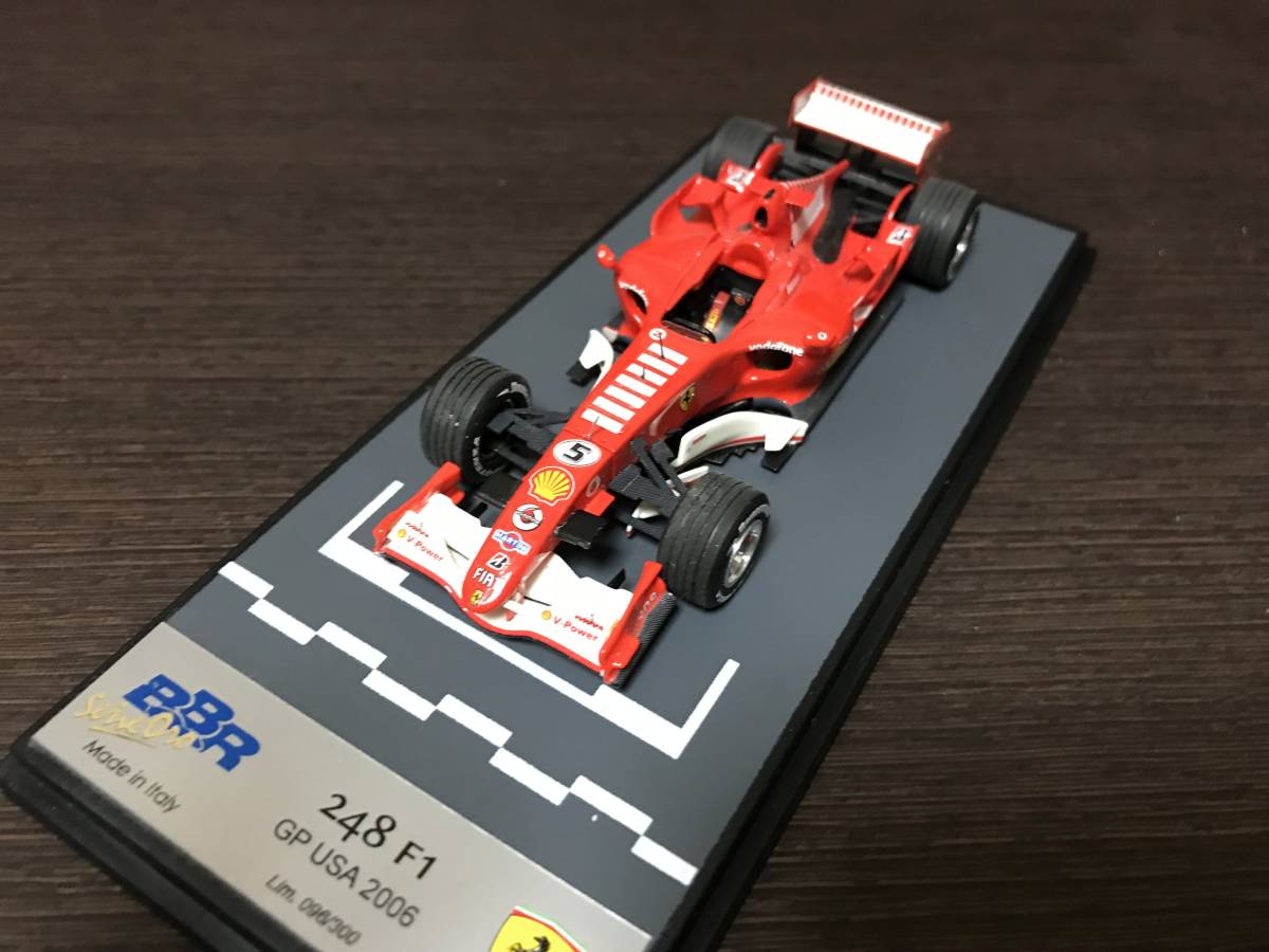 [ утиль ] 1/43 BBR Ferrari 248F1 #5 M. Schumacher America GP победа 2006