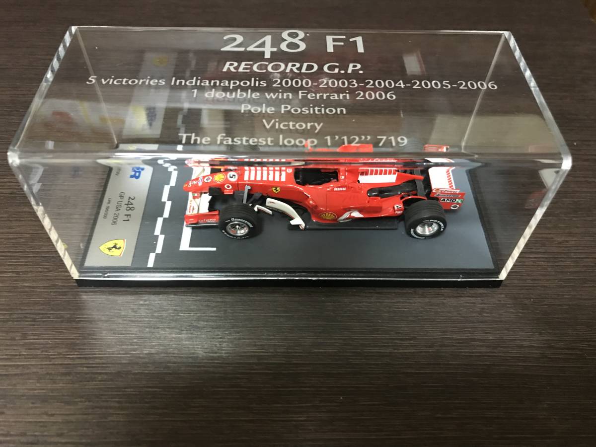 [ утиль ] 1/43 BBR Ferrari 248F1 #5 M. Schumacher America GP победа 2006