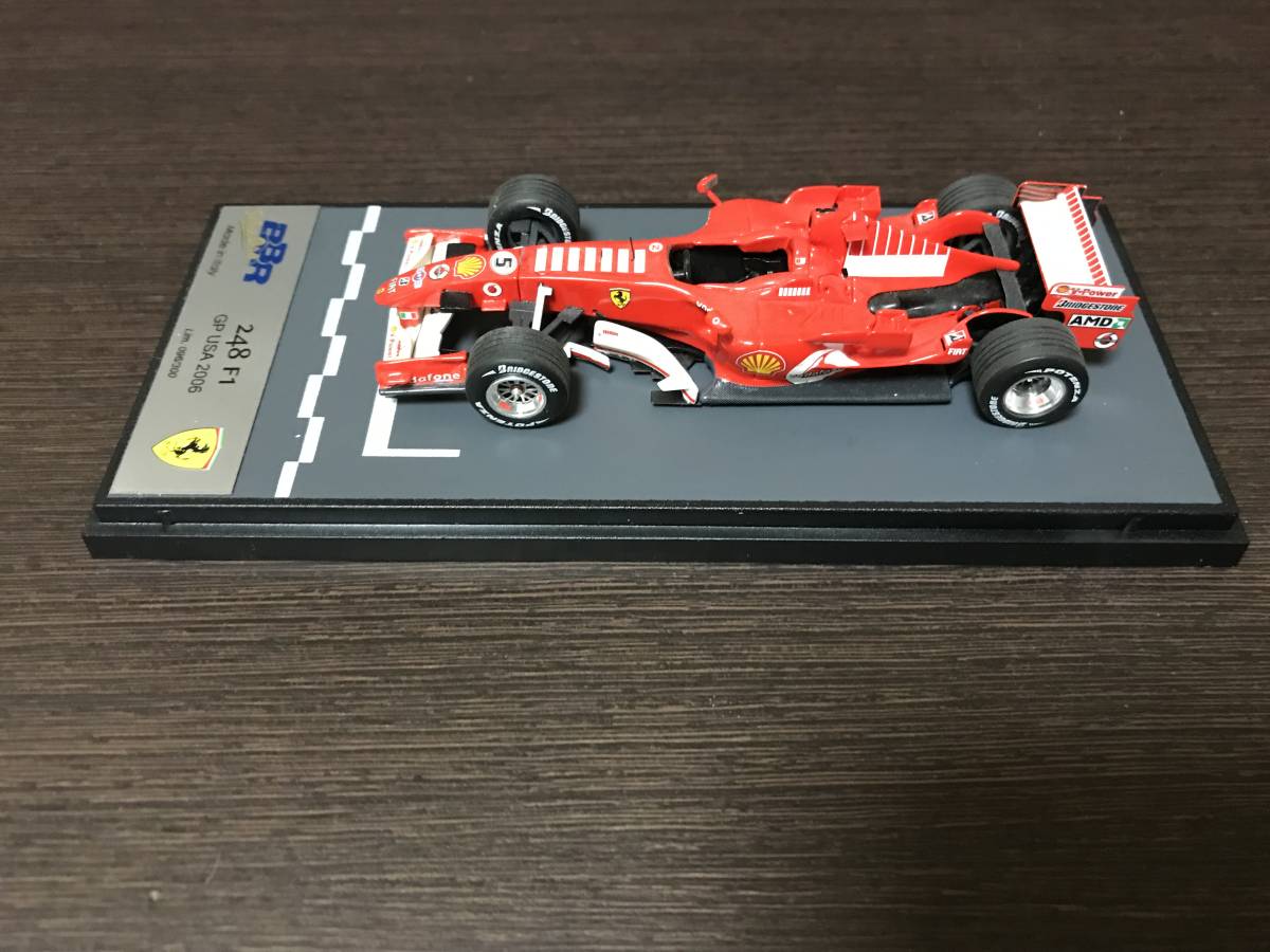 [ утиль ] 1/43 BBR Ferrari 248F1 #5 M. Schumacher America GP победа 2006