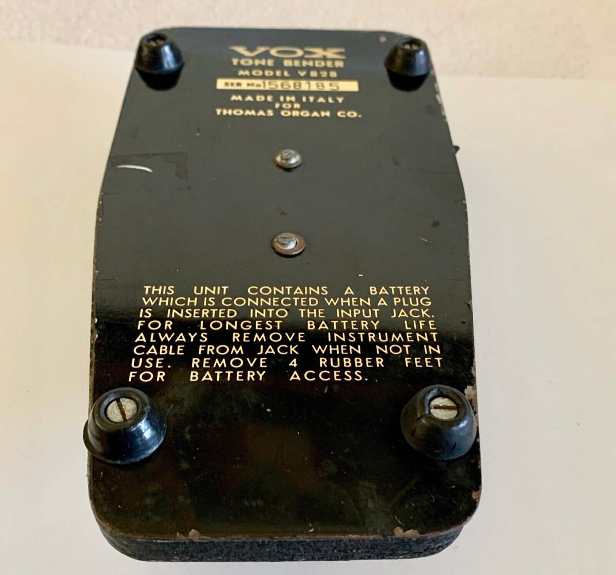 返品交換不可 VOX Tone Bender V828 MK1.5 1968年製 Fuzz ビンテージ