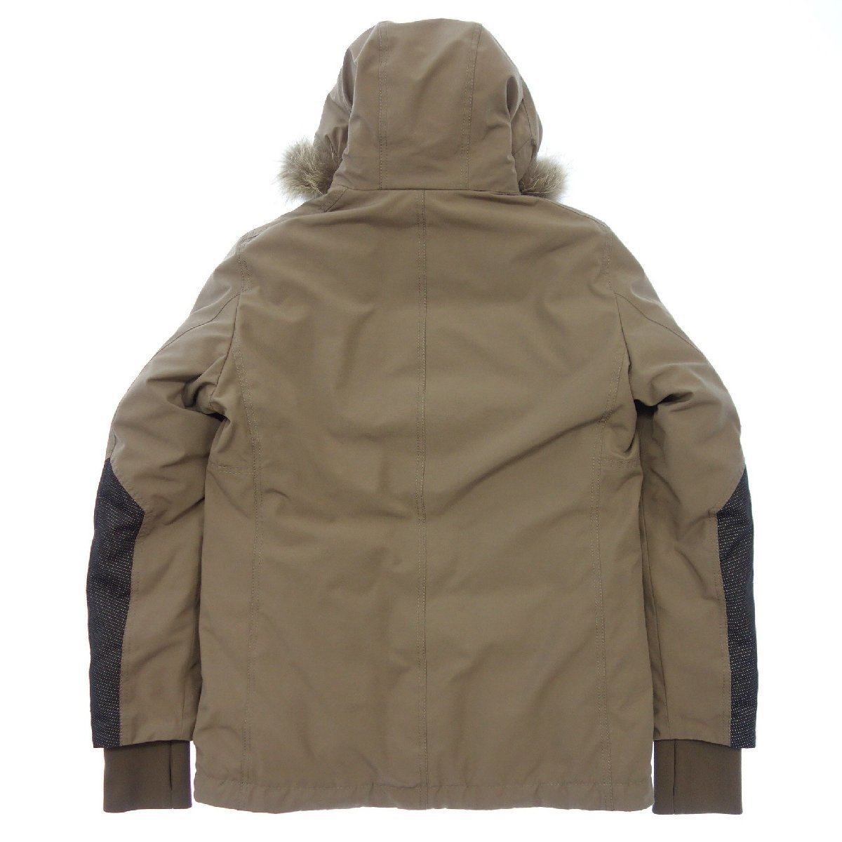 美品◆ヘルノ エクスペディション ダウンジャケット コヨーテファー PI0220U メンズ 48 茶系 HERNO EXPEDITION【AFA16】_画像3