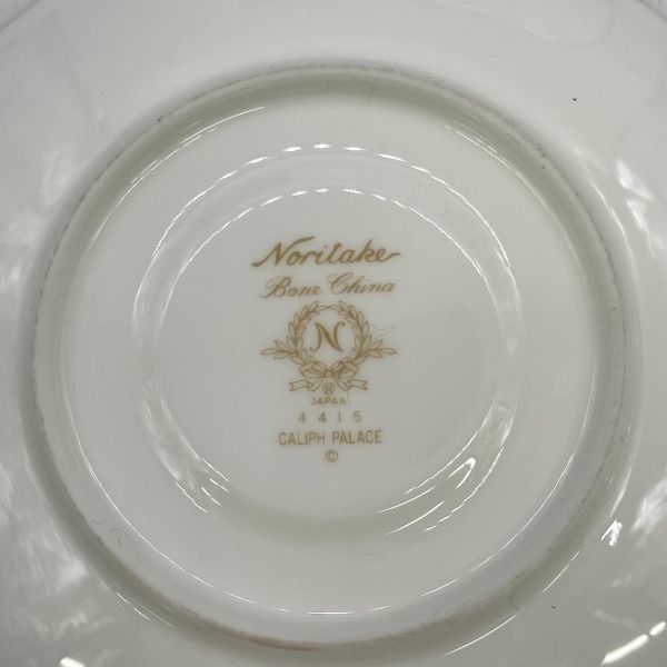 ★美品★Noritake ノリタケ CALIPH PALACE カリフパレス 4415 ボーンチャイナ 花柄 ティー カップソーサー ペア 2客　MTYT1101-3_画像5