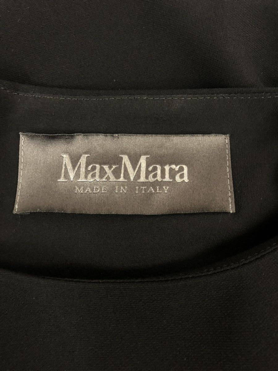 美品　MAX MARA マックスマーラ　レディース　ブラック　フリル　変形　ワンピース　40表記_画像4