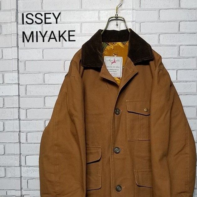 【ISSEY MIYAKE】イッセイミヤケ　duetrio ハンティングジャケット　ダック地