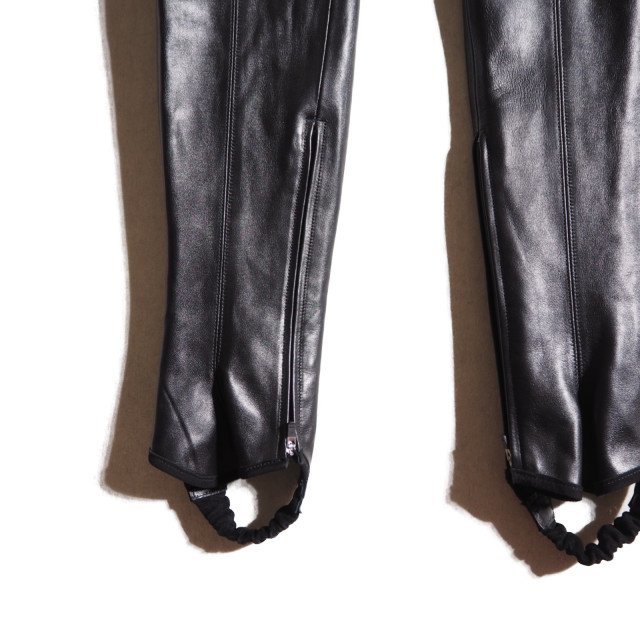 K6095P VFUMIKA UCHIDAfmi кушетка daV Boots Cover Leather Pants ботинки покрытие обтягивающий кожаный салон ntsu чёрный 34 / FU-I-PT004 осень-зима rb mks