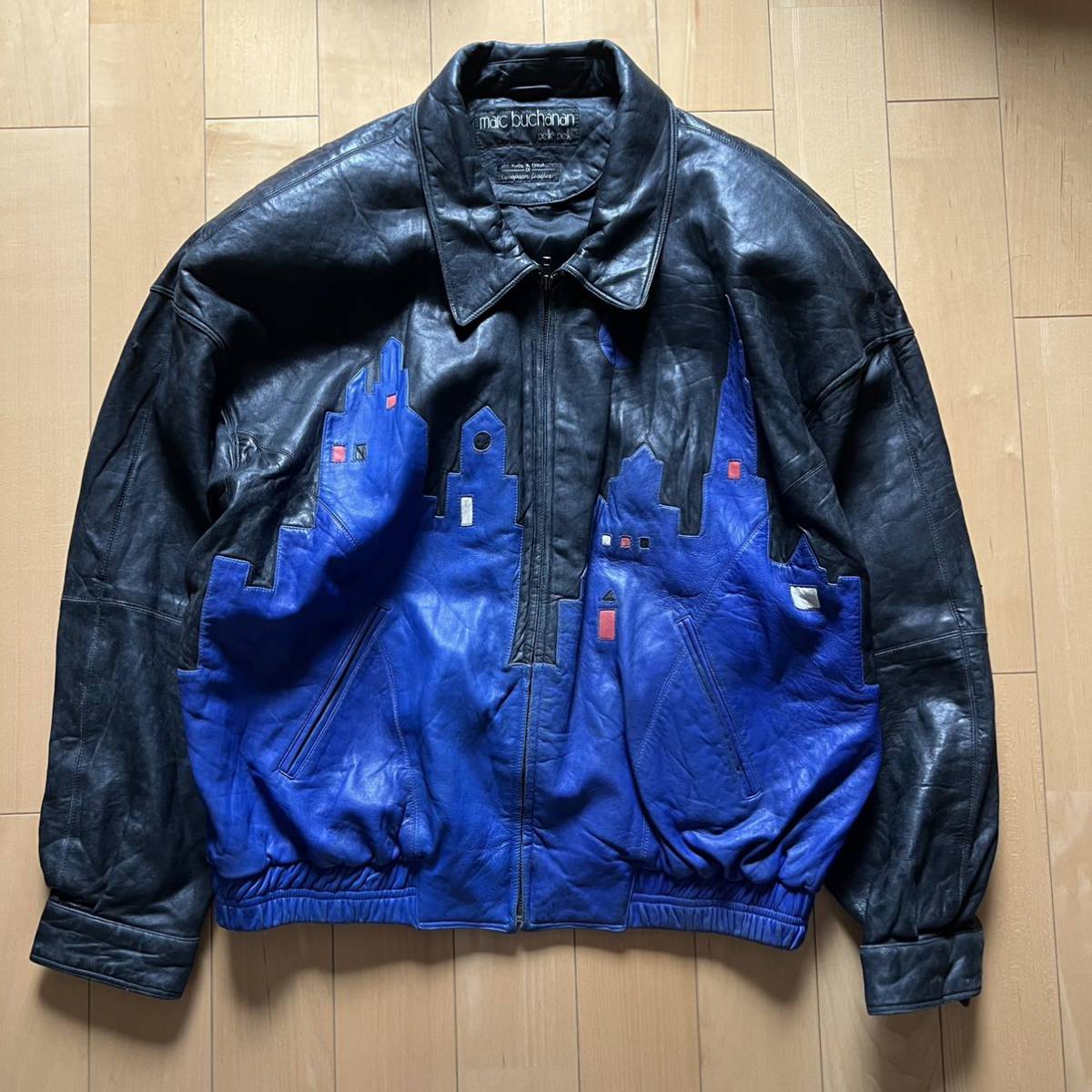 ヤフオク! - MARC BUCHANAN PELLE PELLE leather jacket 90s