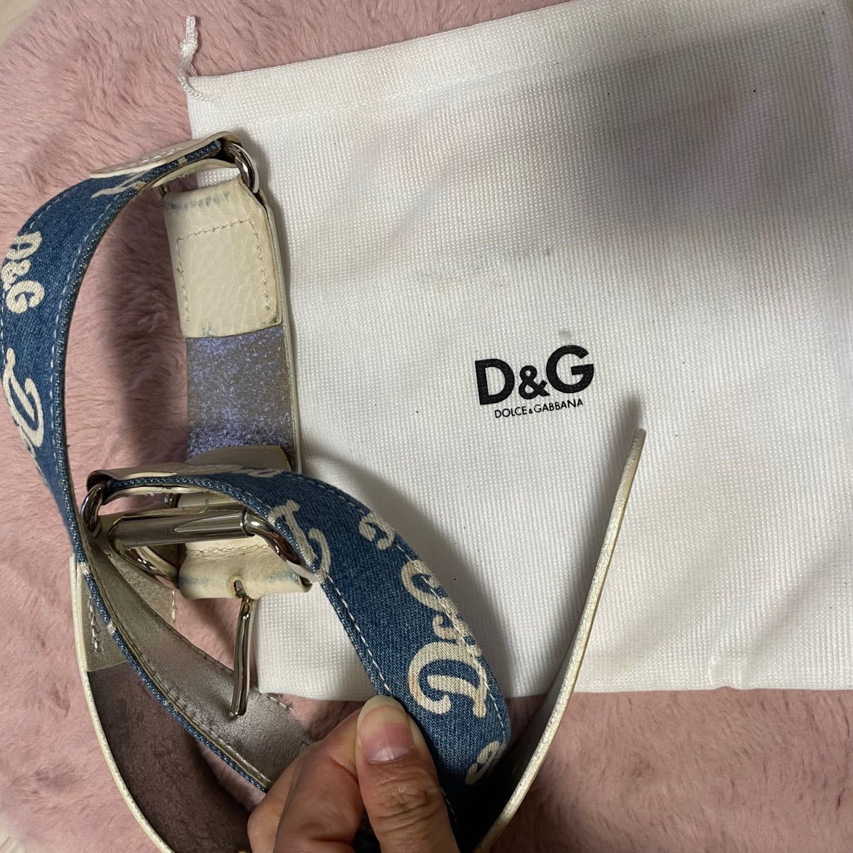 D&G デニムベルト レディース レディースファッション 財布、帽子