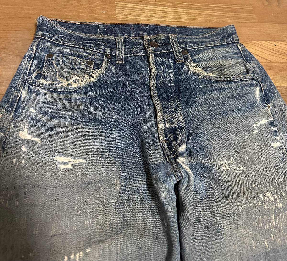 ´s VINTAGE Levi´s  足長R BIGE 前期 E刻印 デニムパンツ