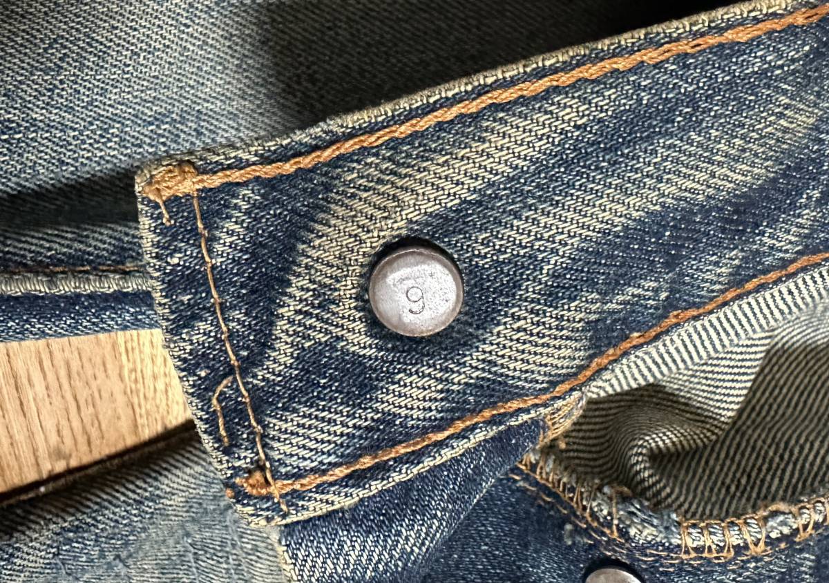 60's VINTAGE Levi's 501 足長R BIGE 66前期 E刻印 デニムパンツ