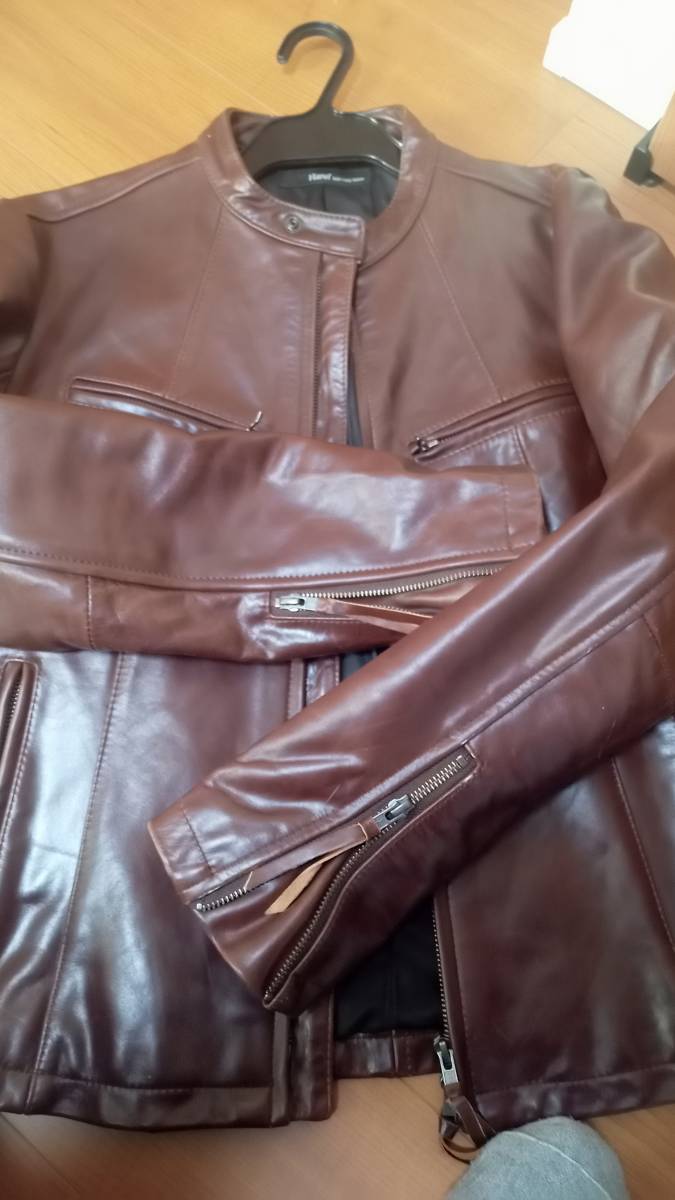 最高の品質の 馬革 leathers haruf ホースハイド ハルフ 茶 ブラウン L