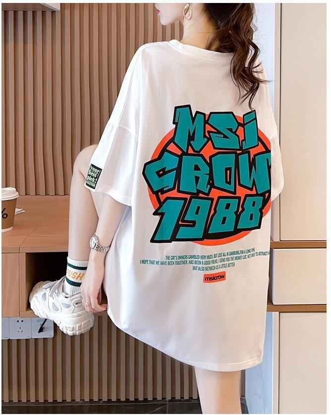 エッセンシャルコンフォート 【ホワイト XL】ロング丈Tシャツ 韓国人気 通販