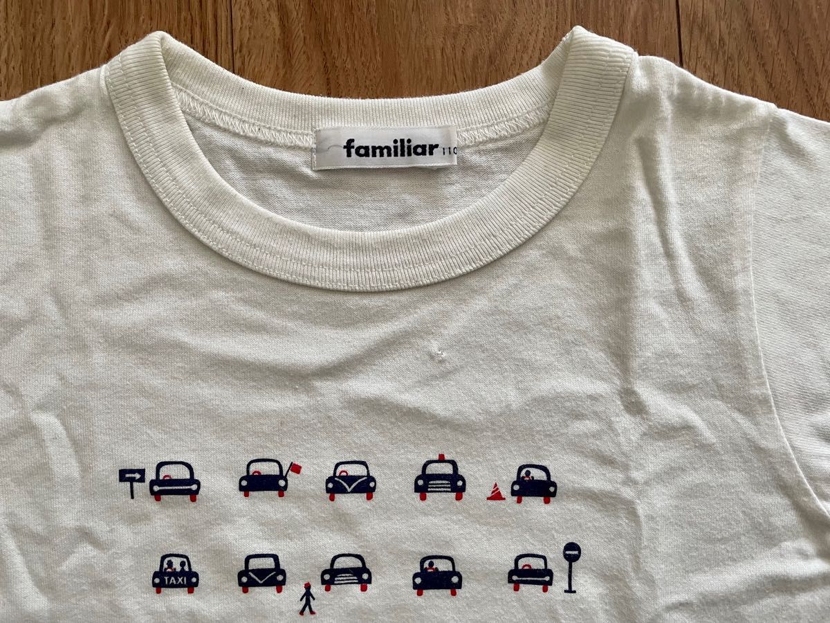 ファミリア　familiar Tシャツ 車の刺繍