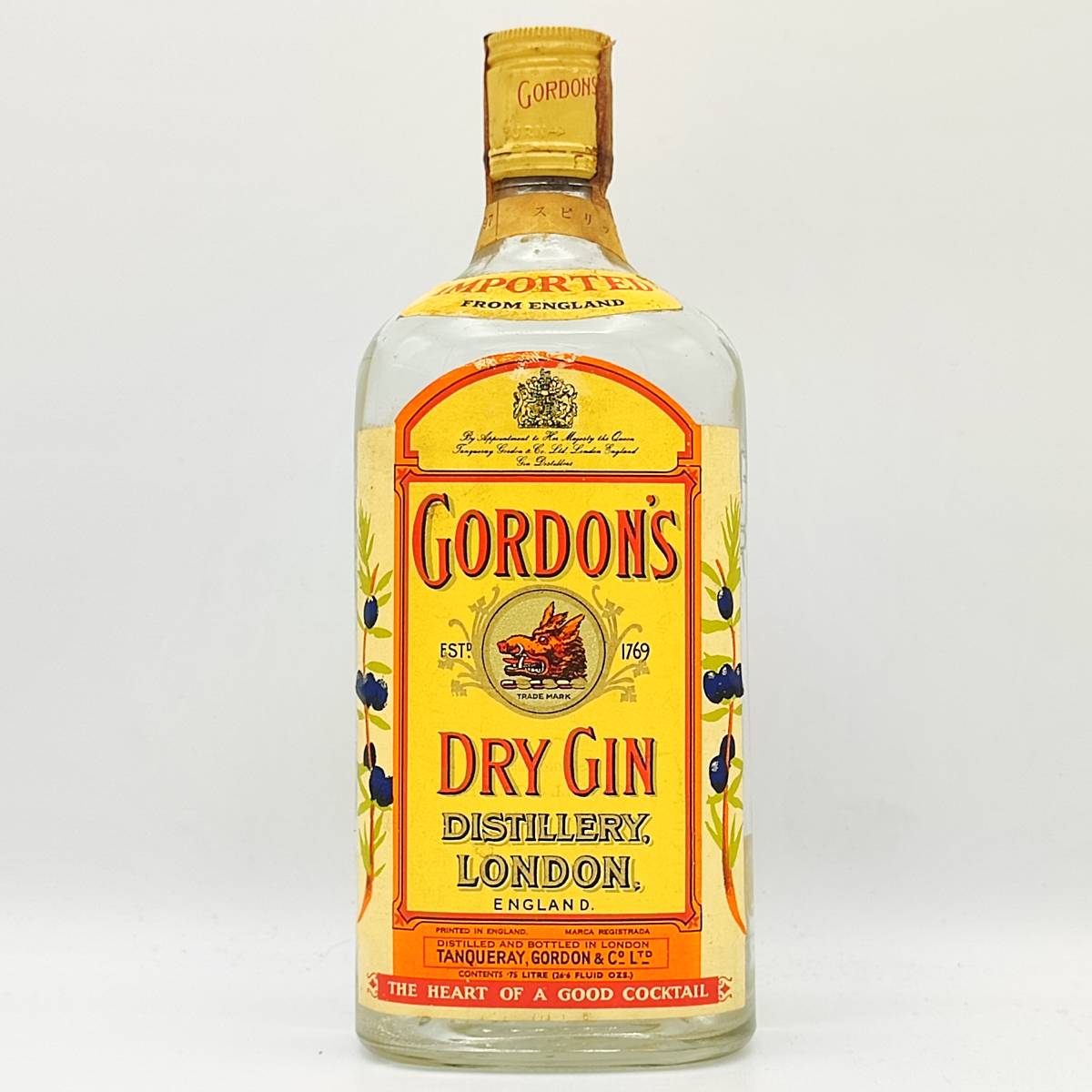 全国送料無料】GORDON'S LONDON DRY GIN 47度 750ml【ゴードン 
