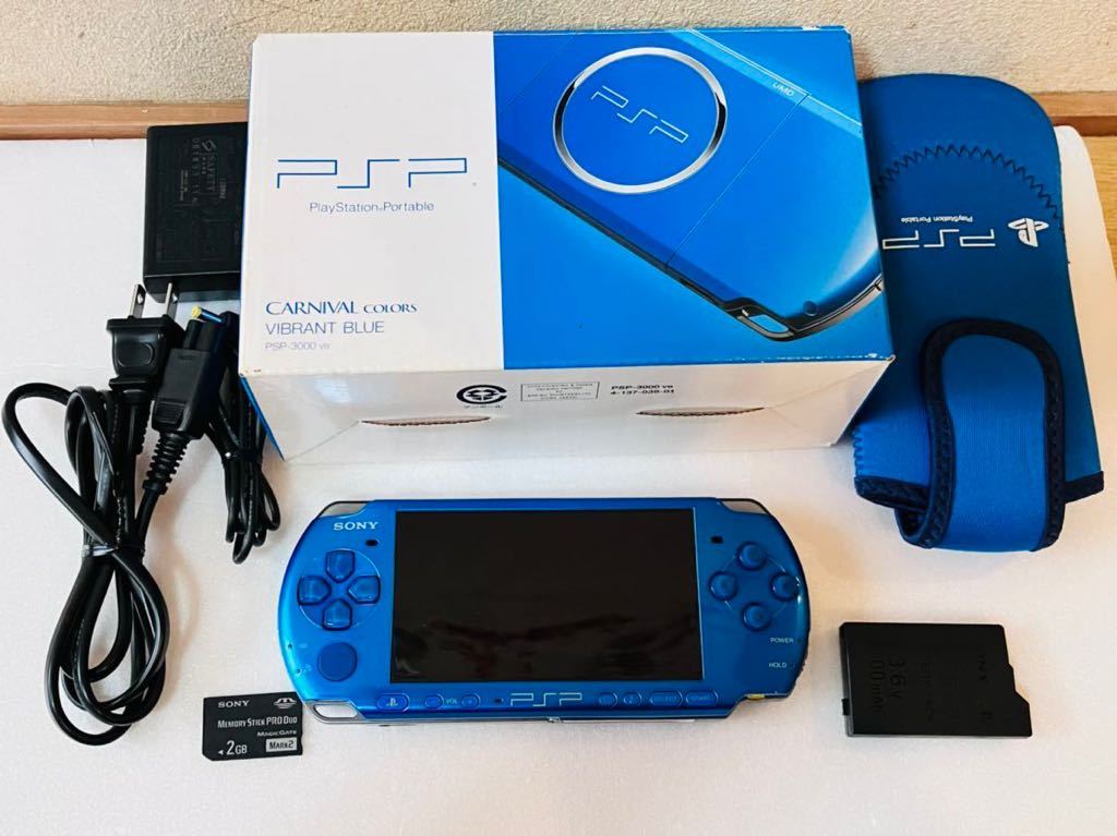 美品 SONY PSP-3000 バイブラントブルー | www.tyresave.co.uk