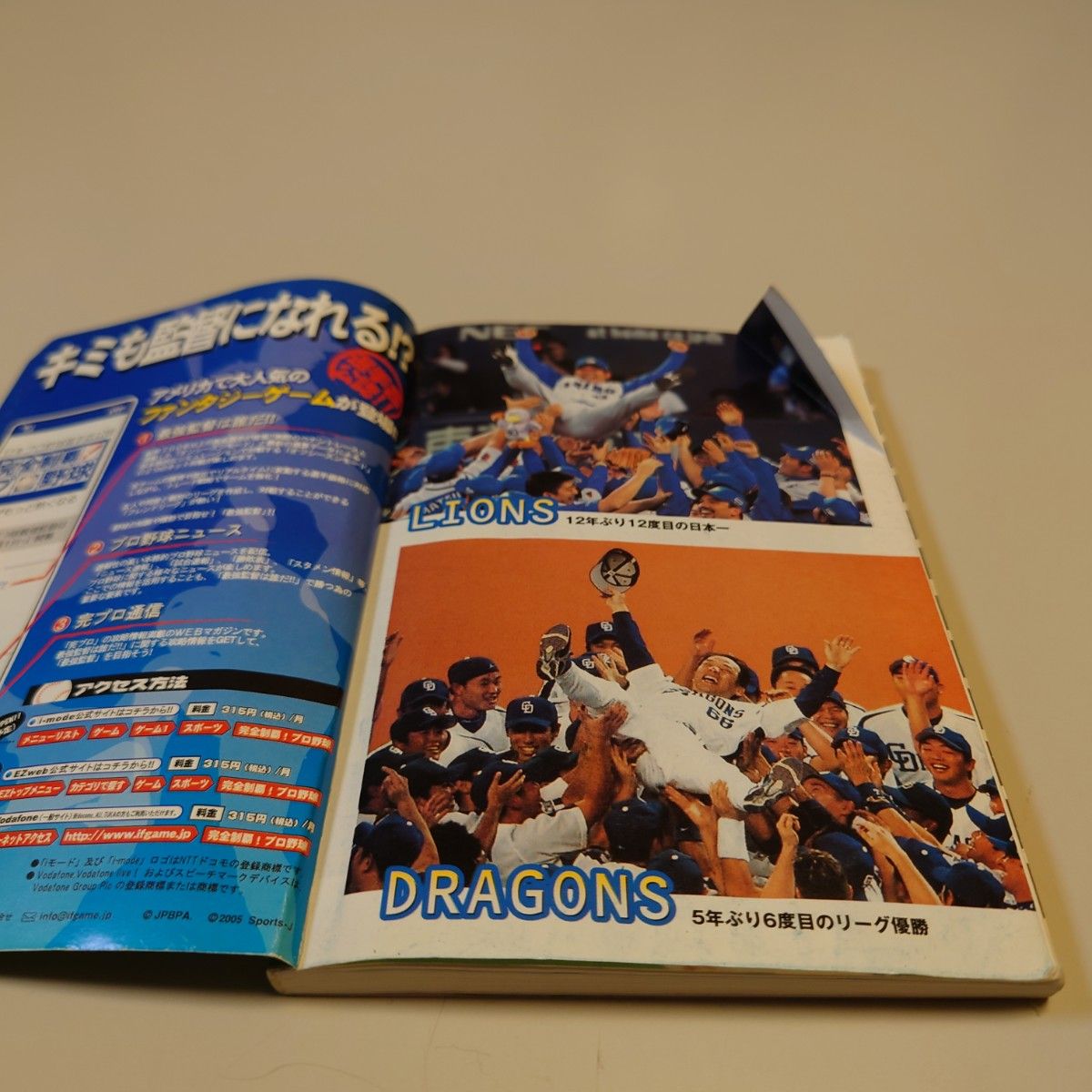 2005 スポニチ プロ野球プレイヤーズ名鑑 スポーツニッポン新聞社