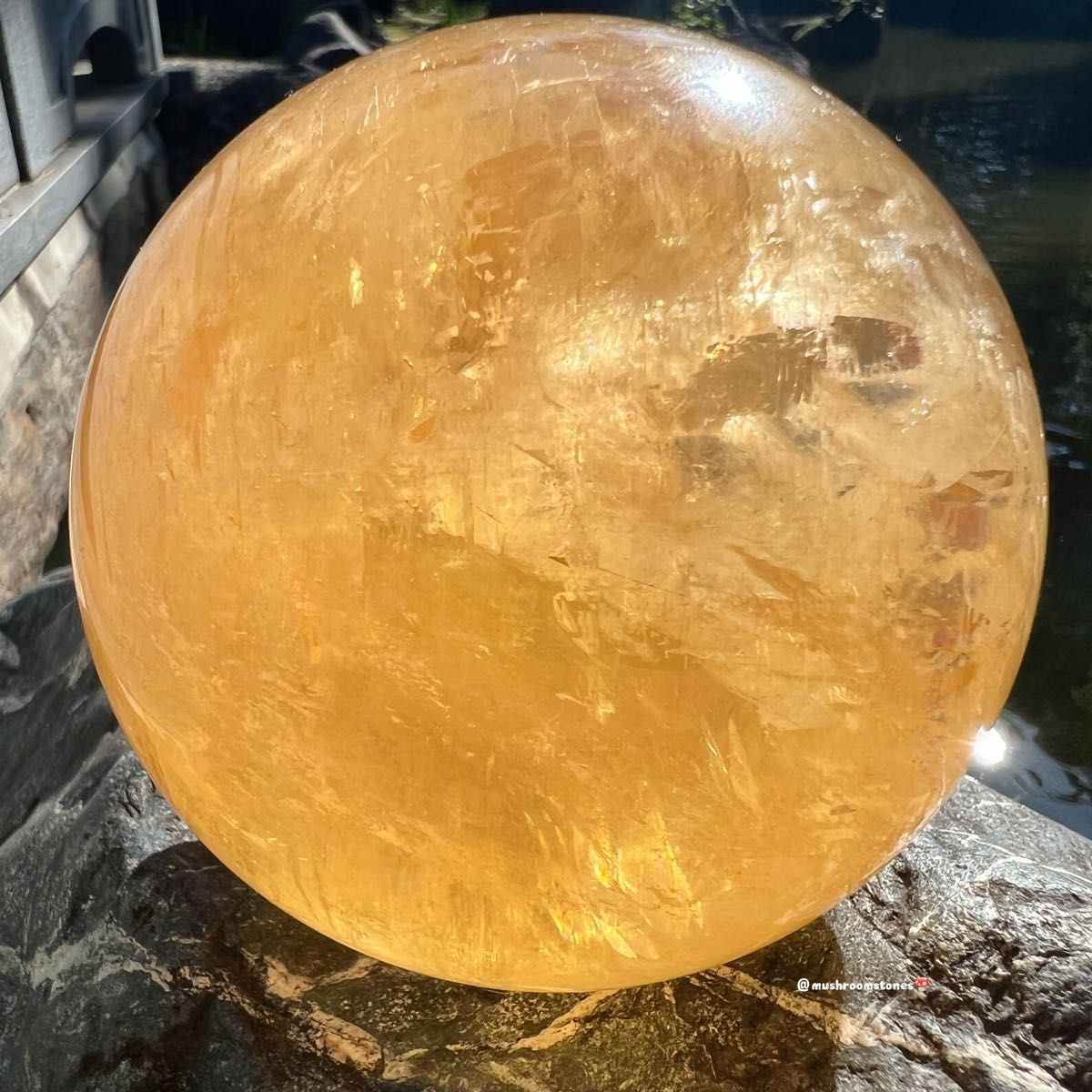 ゴールデンカルサイト スフィア ハニーカルサイト 満月 Big Sphere 虹