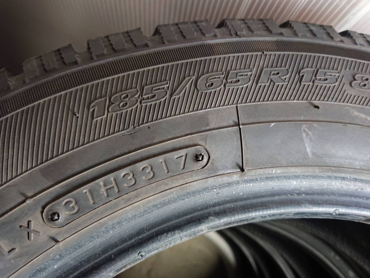 【送料無料】 185/65R15 4本 TOYO OBSERVE GARIT GIZ 格安溝あり 冬タイヤ中古 ノートフリードデミオなど K-880_画像7