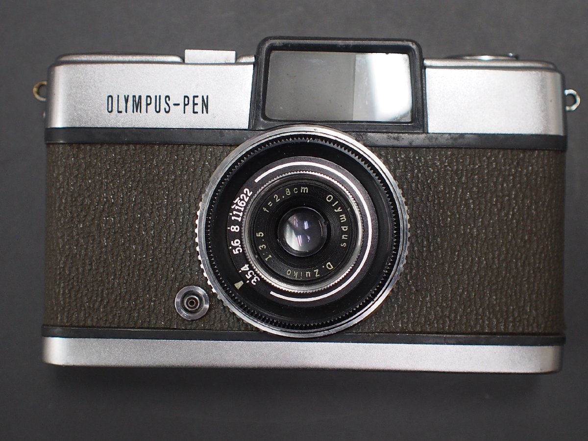 フィルムカメラ オリンパス OLYMPUS ペン PEN コンパクト ハーフカメラ レンズ:F=28mm 1:3.5 D.Zuiko LENS 日本製 管理No.20203_画像1