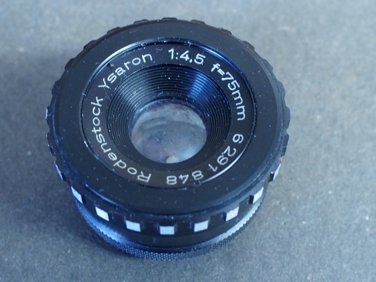 プロユースにも カメラ 引き伸ばし用レンズ ローデンストック (Rodenstock Ysaron) 1:4.5 f=75mm ドイツ製_画像1