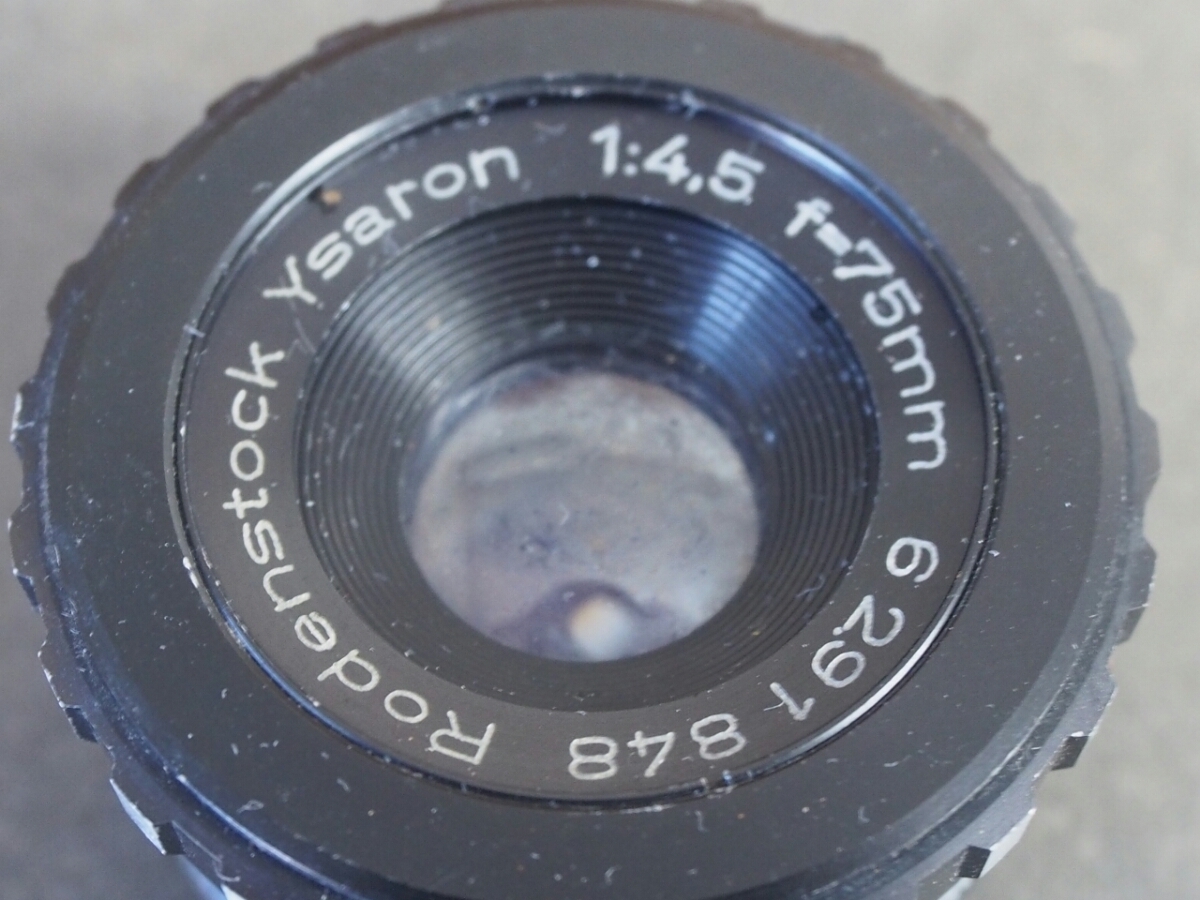 プロユースにも カメラ 引き伸ばし用レンズ ローデンストック (Rodenstock Ysaron) 1:4.5 f=75mm ドイツ製_画像3