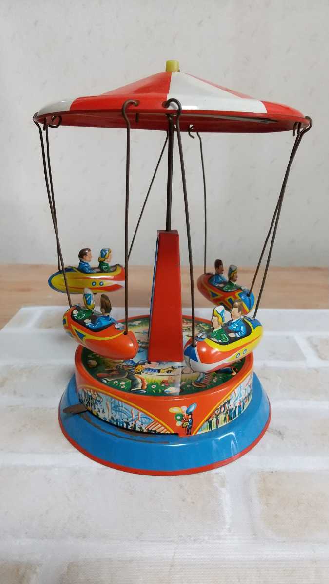 ブリキ玩具 MADE IN WESTERN GERMANY 回転遊具 高さ最大約18cm ブリキ玩具 MADE IN WESTERN GERMANY 回転遊具 高さ最大約18cm